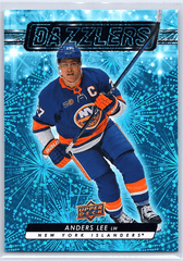2023-24 Upper Deck Series 1 Blue Dazzlers Anders Lee #DZ-31 Islanders